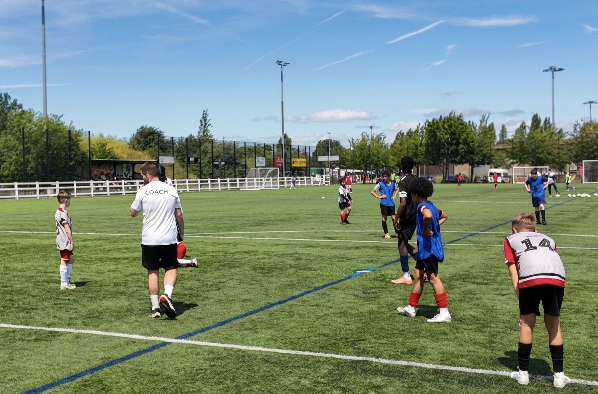 Coach leading a Summer Elite Training session